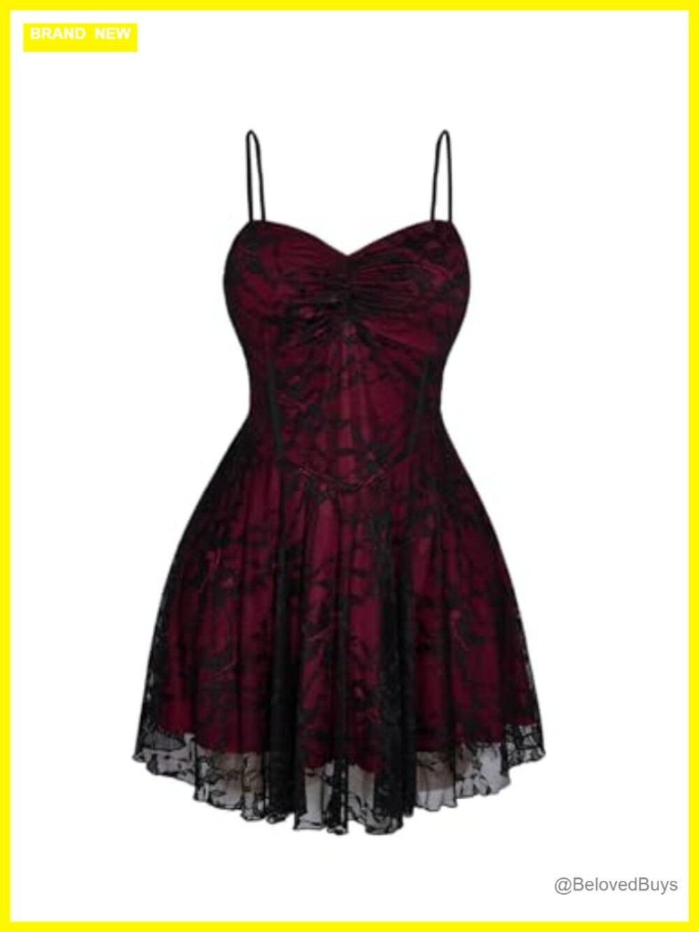 Plus Size Lace Gothic Mini Dress Sleeveless Ruffle Club Night Out